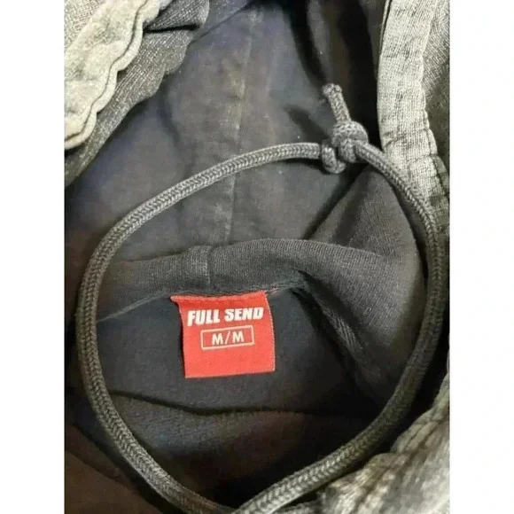 Full Send Nelk Boys Black Hoodie Sweatshirt Size M - Picture 5 of 5